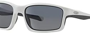 Oakley Man Sunglasses Polished Black Frame, Black Iridium Lenses, 57MM